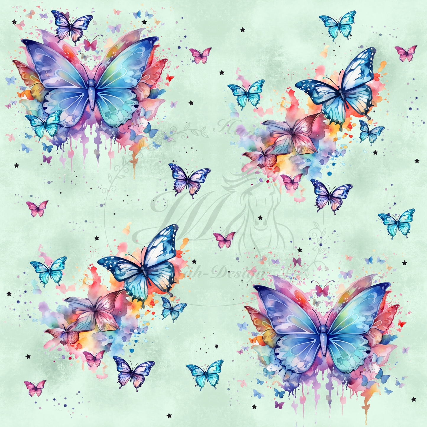 Rainbow butterflies