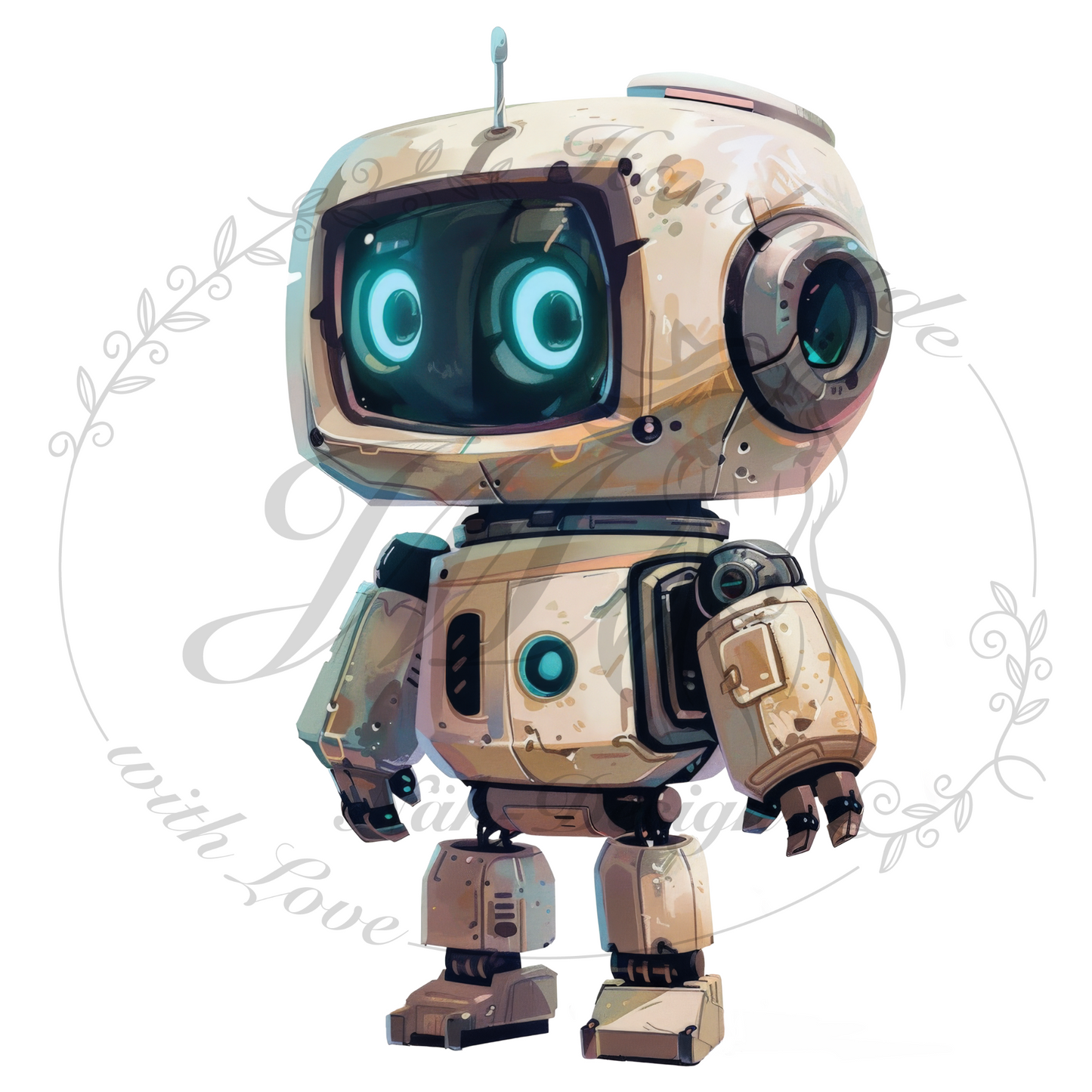 Bügelbild Little robots