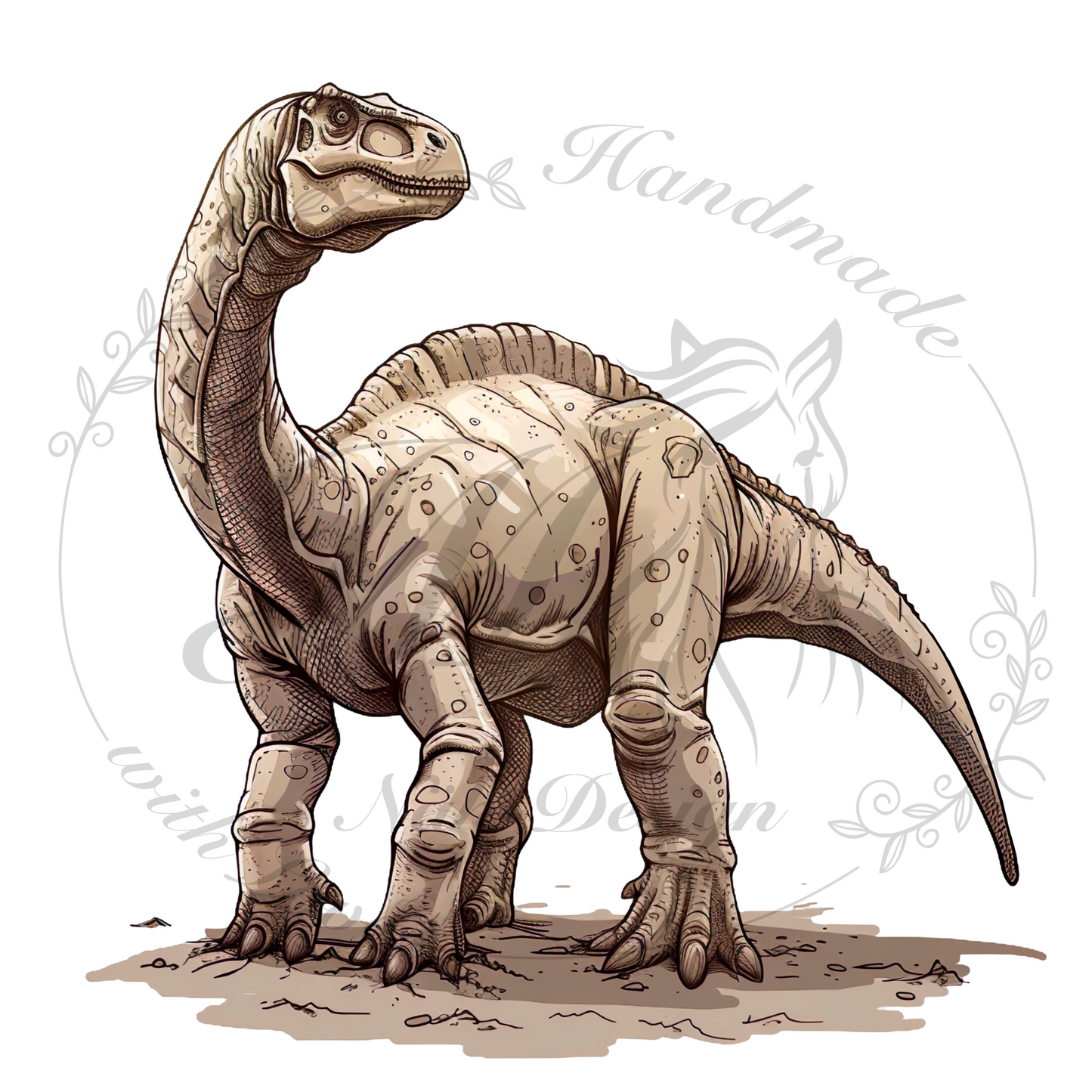 Bügelbild Dino Dude