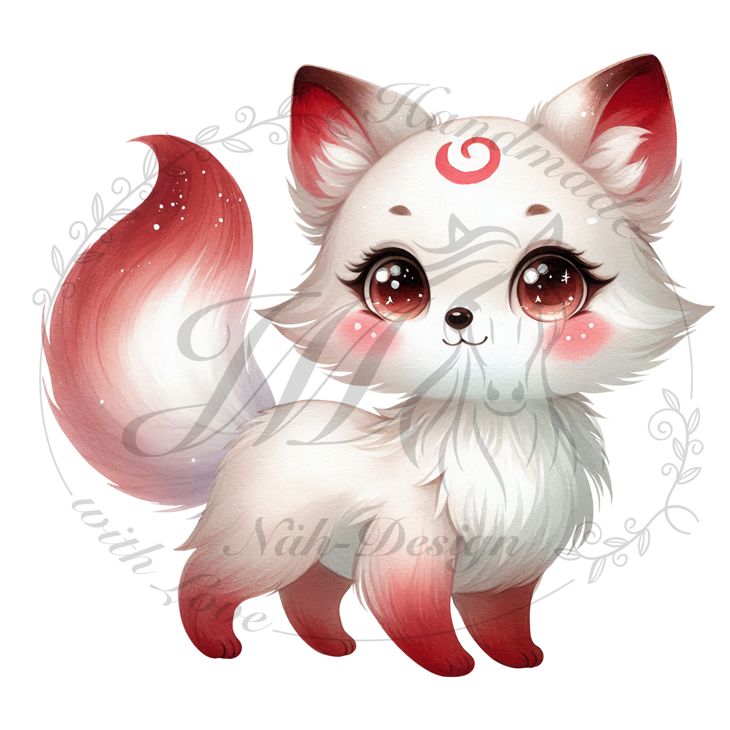 Bügelbild Kitsune Moonlight