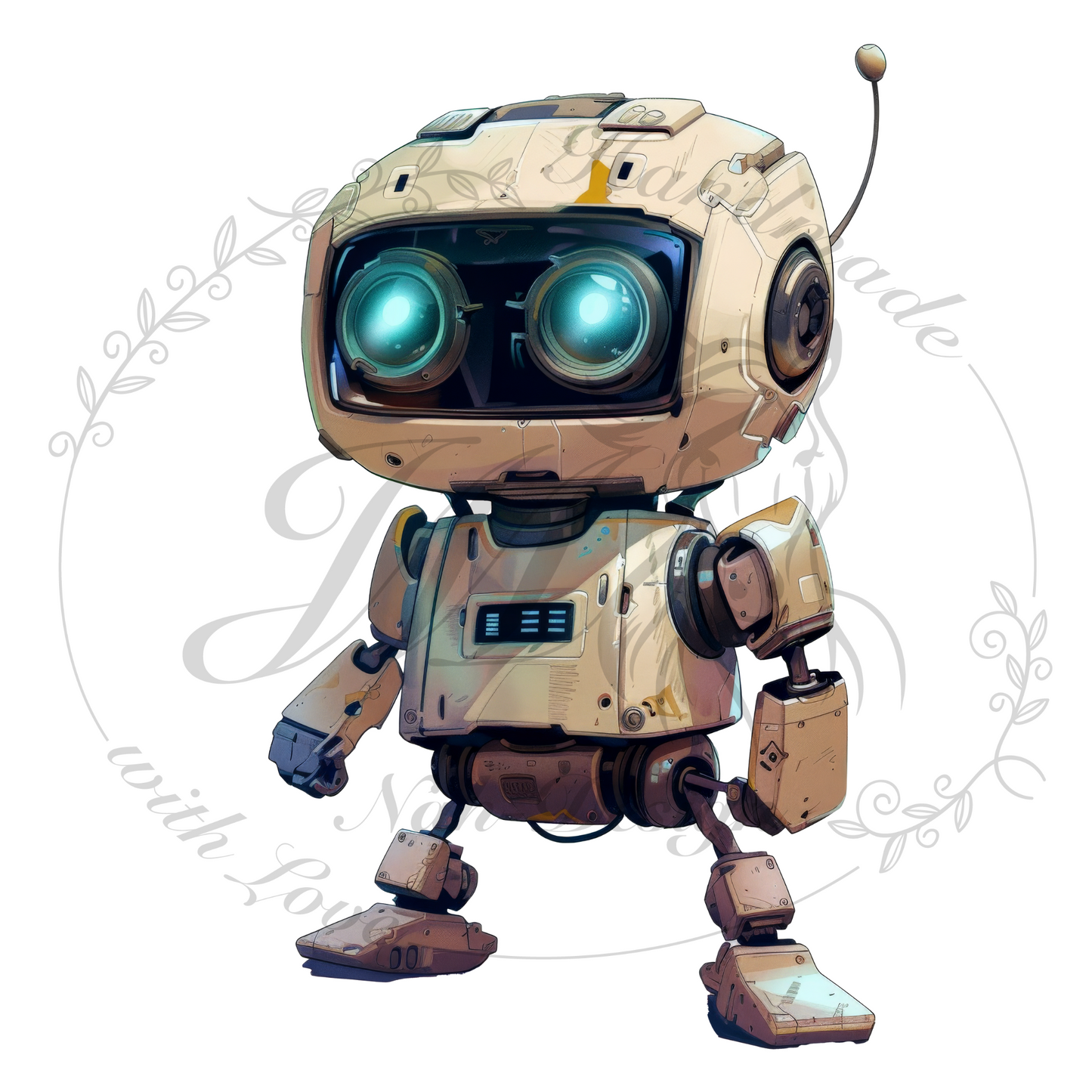 Bügelbild Little robots