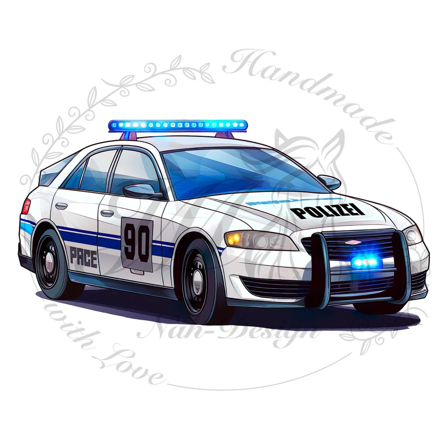 Bügelbild Polizei