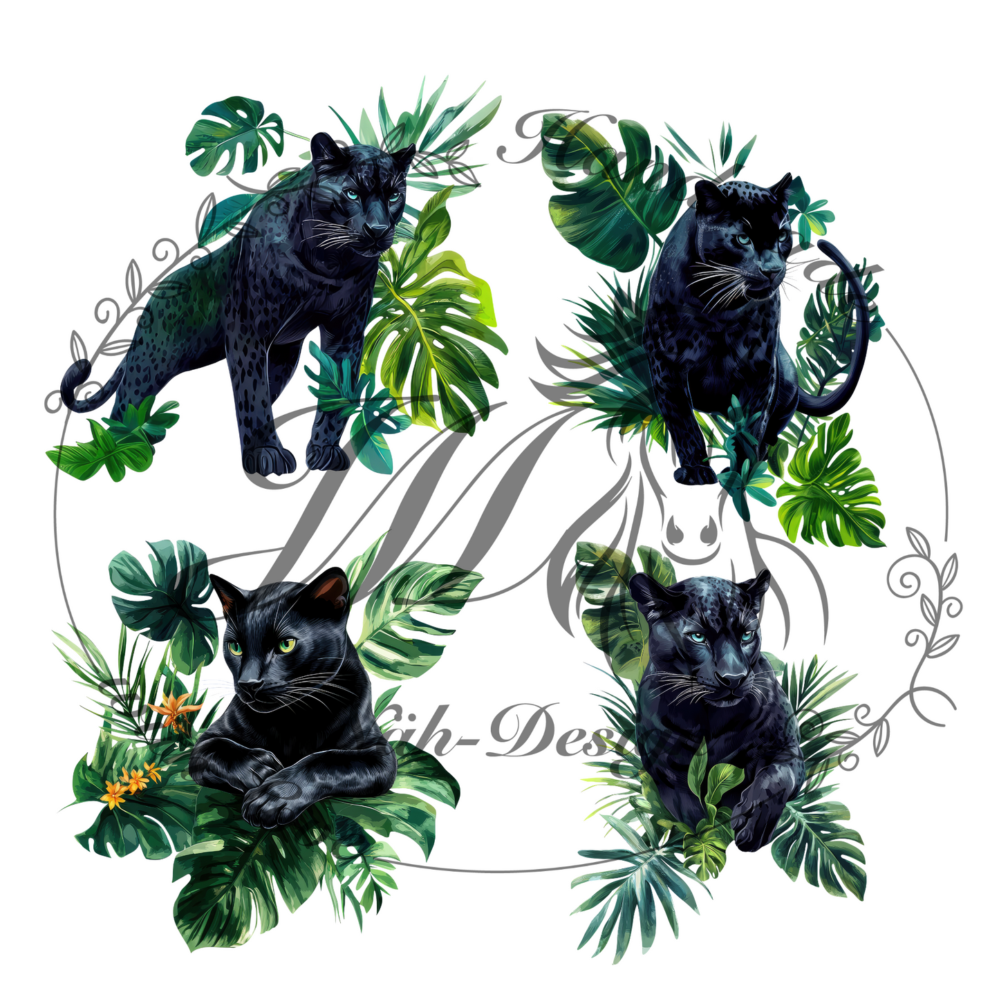 Bügelbild Big panther