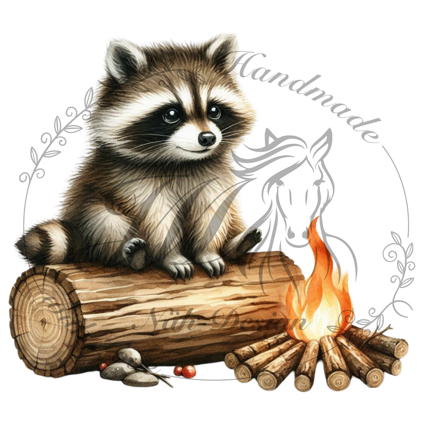 Bügelbild Lagerfeuerfreunde