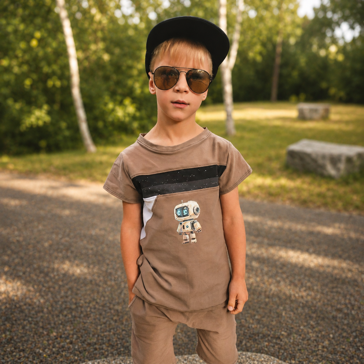 Bügelbild Little robots