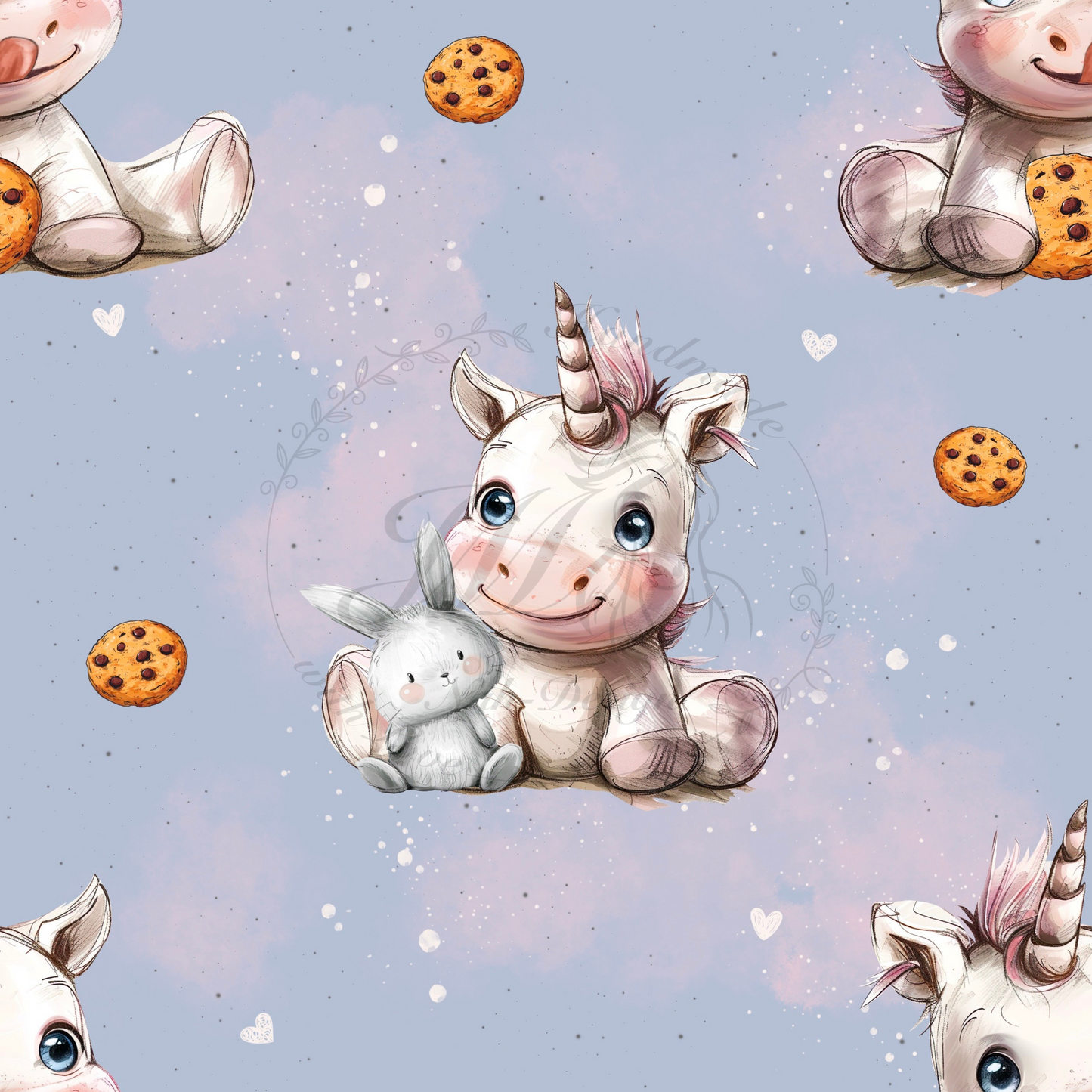 Lagerware - Cookie Love Girl - 0,5 Meter Bio French Terry