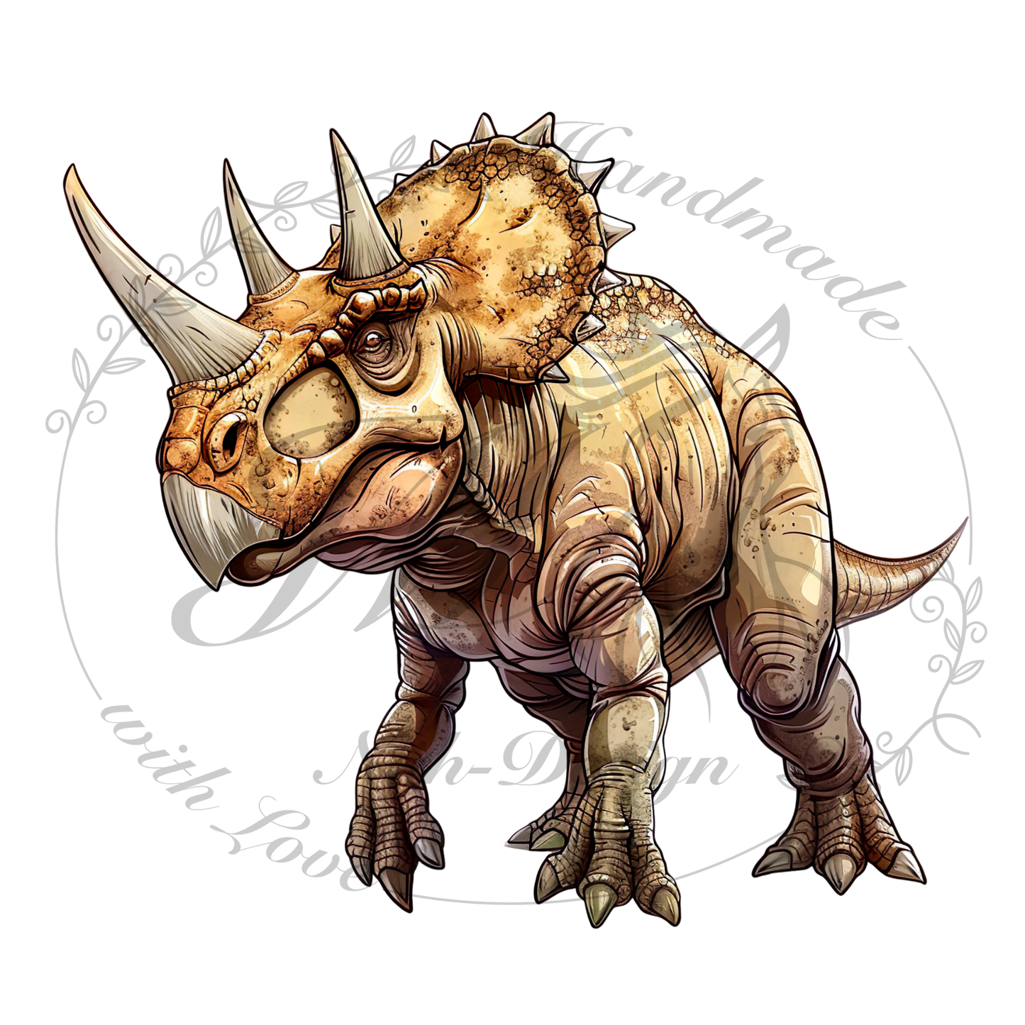 Bügelbild Dino Dude