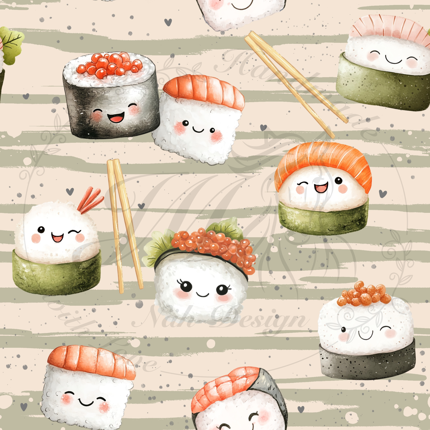 Lagerware - Sushi - 0,90 Meter Bio French Terry