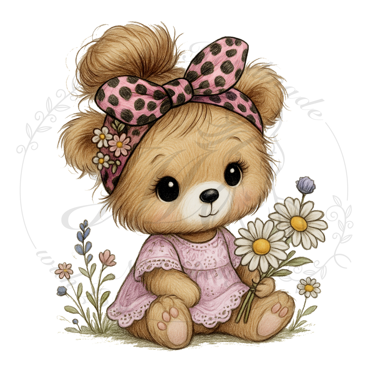 Bügelbild Kleine Blumenfreude