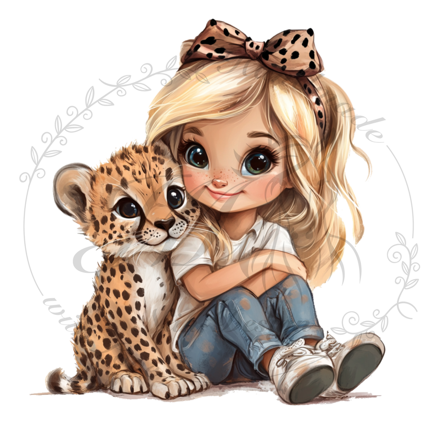 Bügelbild Leo Girl