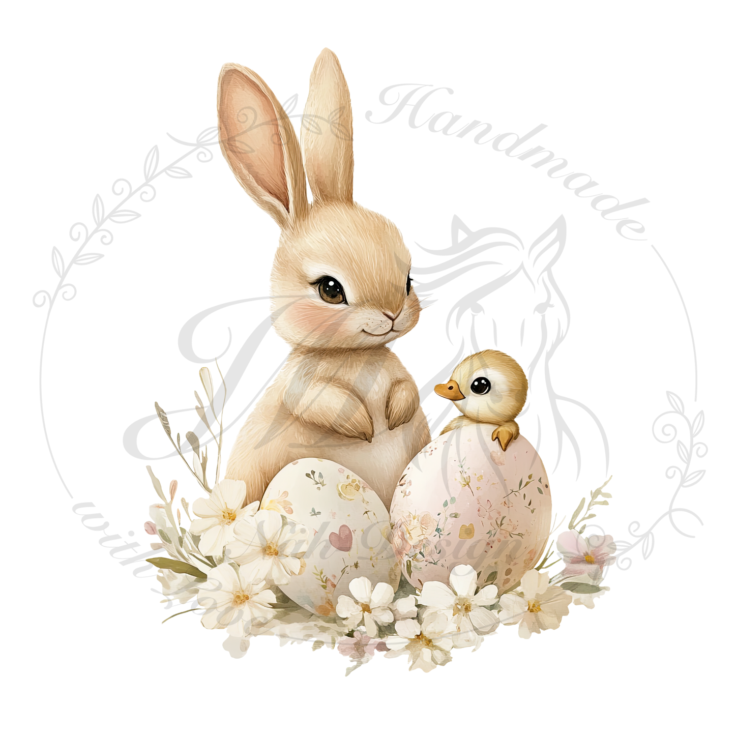 Bügelbild Haaappy Easter