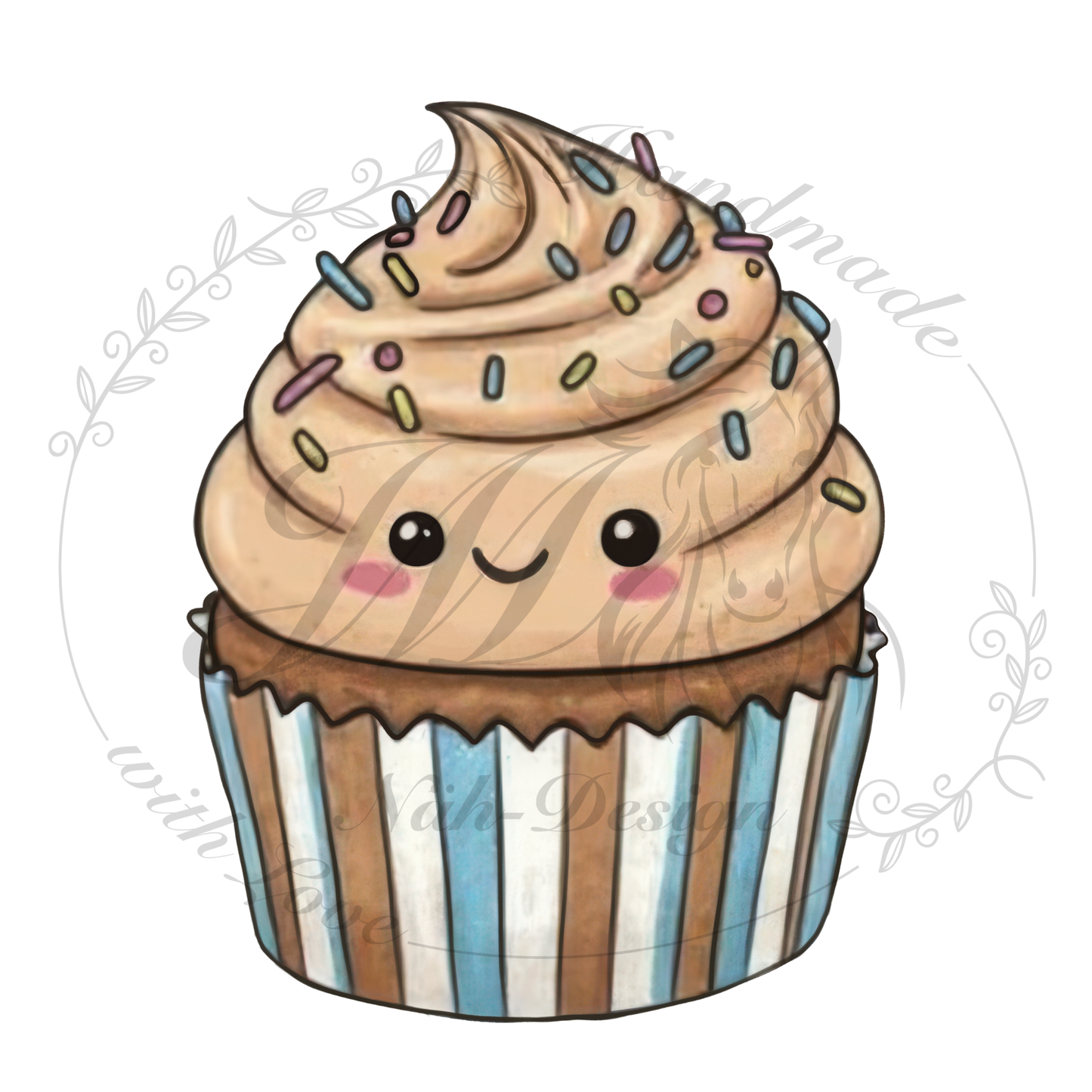 Bügelbild Cupcake