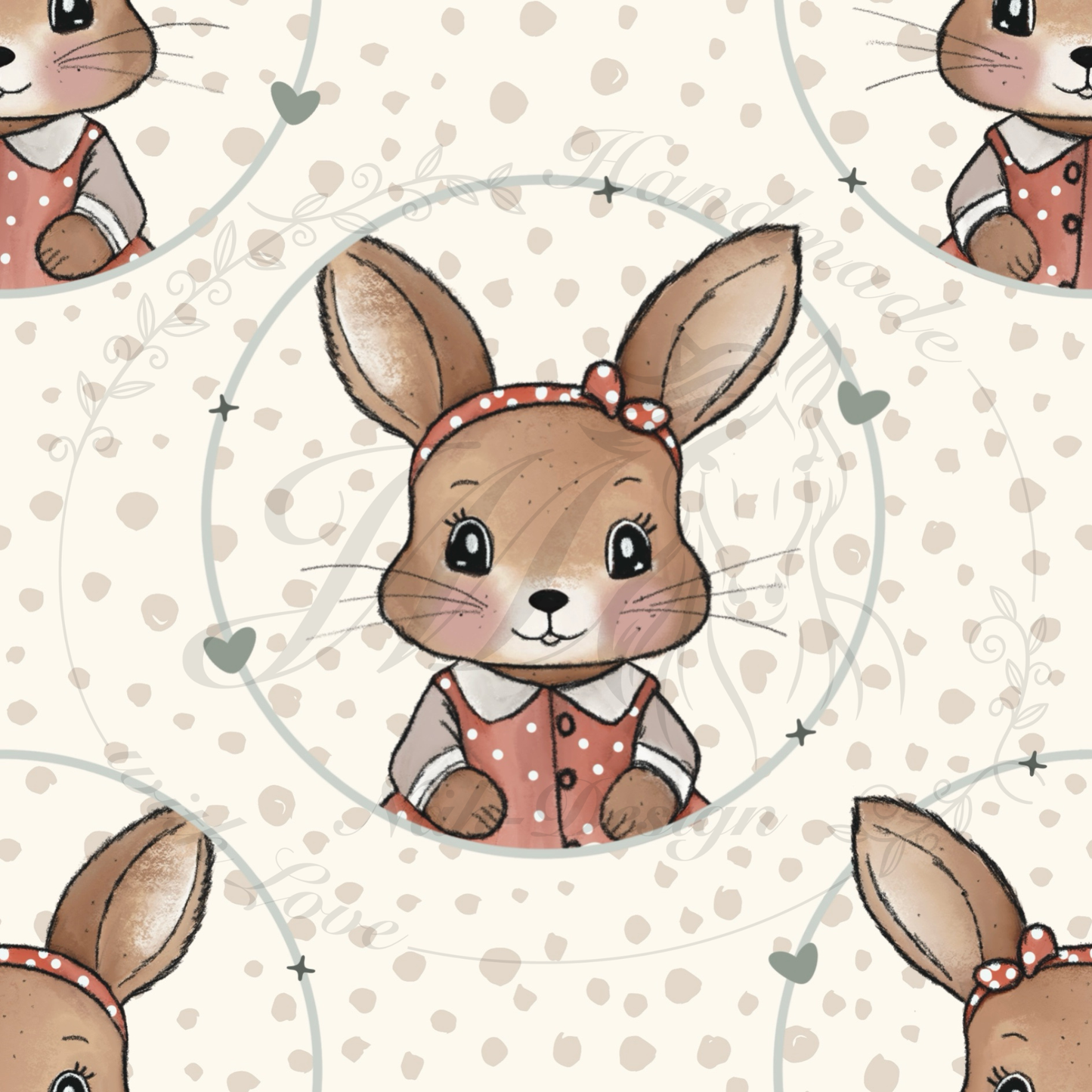 Lagerware - Rosalie Rabbit - 0,5 Meter Bio French Terry
