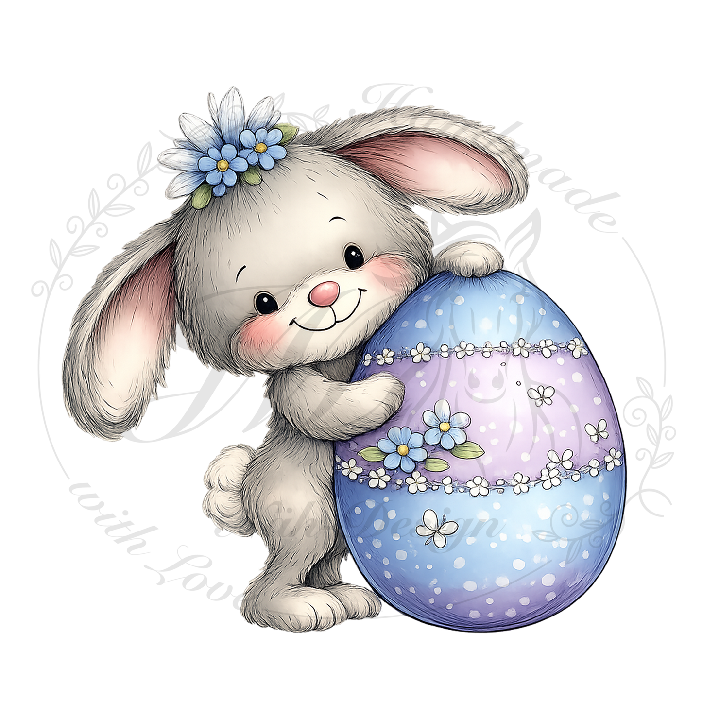 Bügelbild Pastellige Ostern