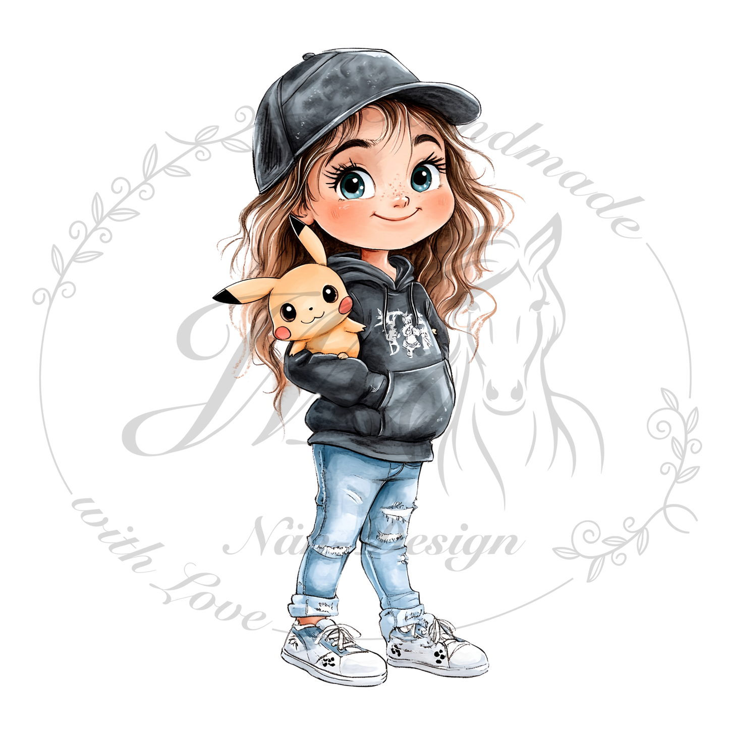 Bügelbild Buddy Girl