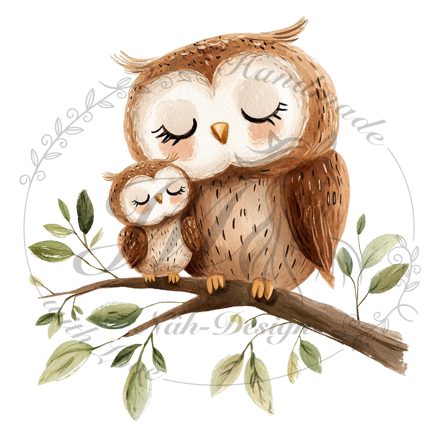 Bügelbild Owl love