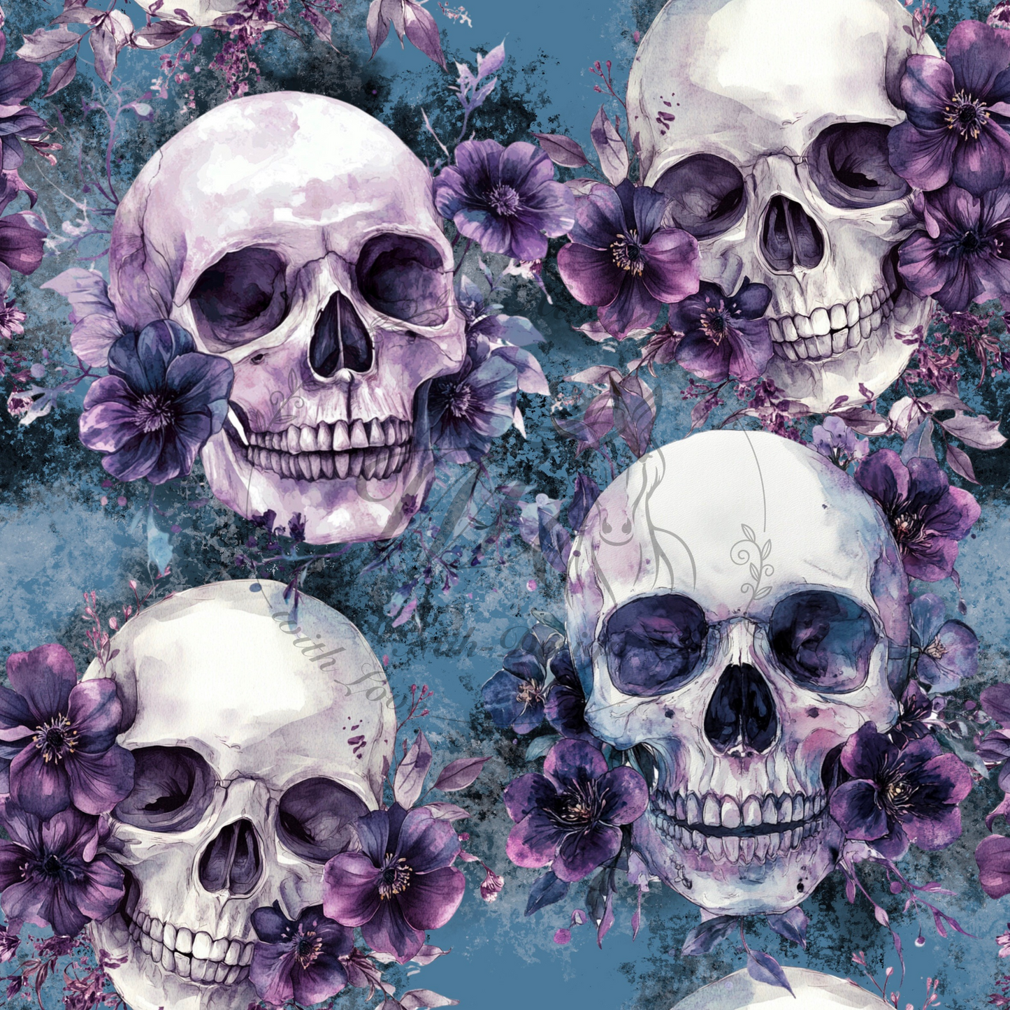Flower skull