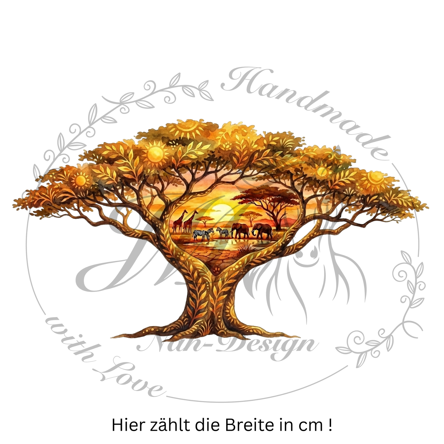 Bügelbild Goldene Savanne