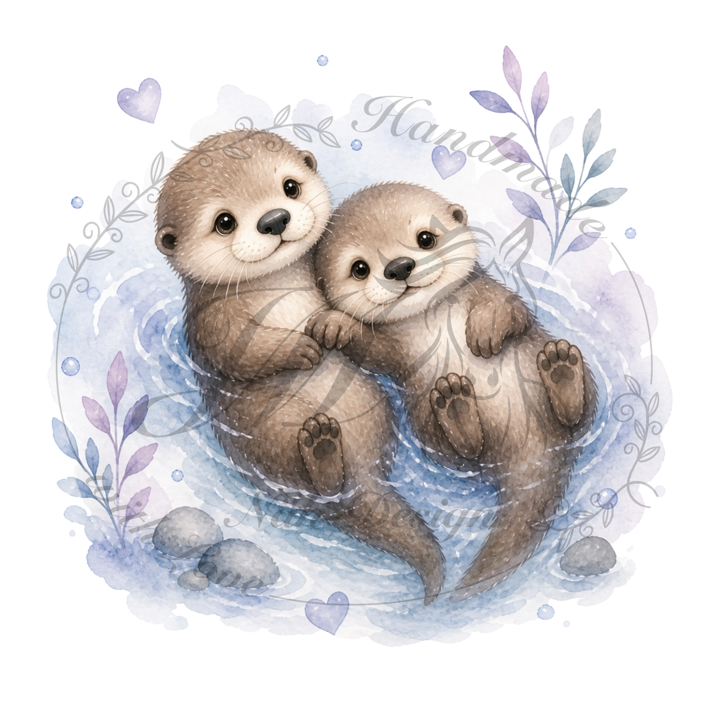 Bügelbild Cute Otter