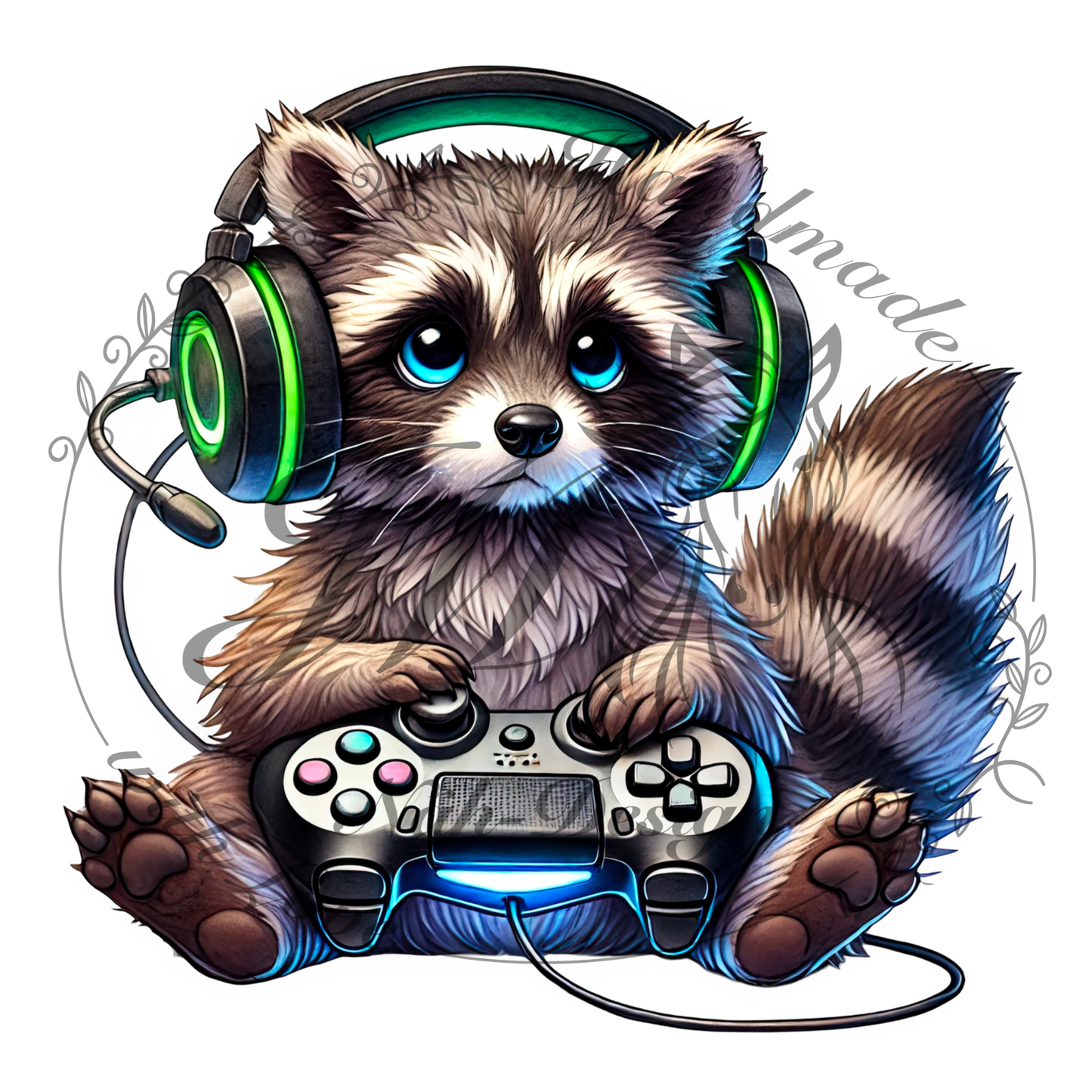Bügelbild Gamer