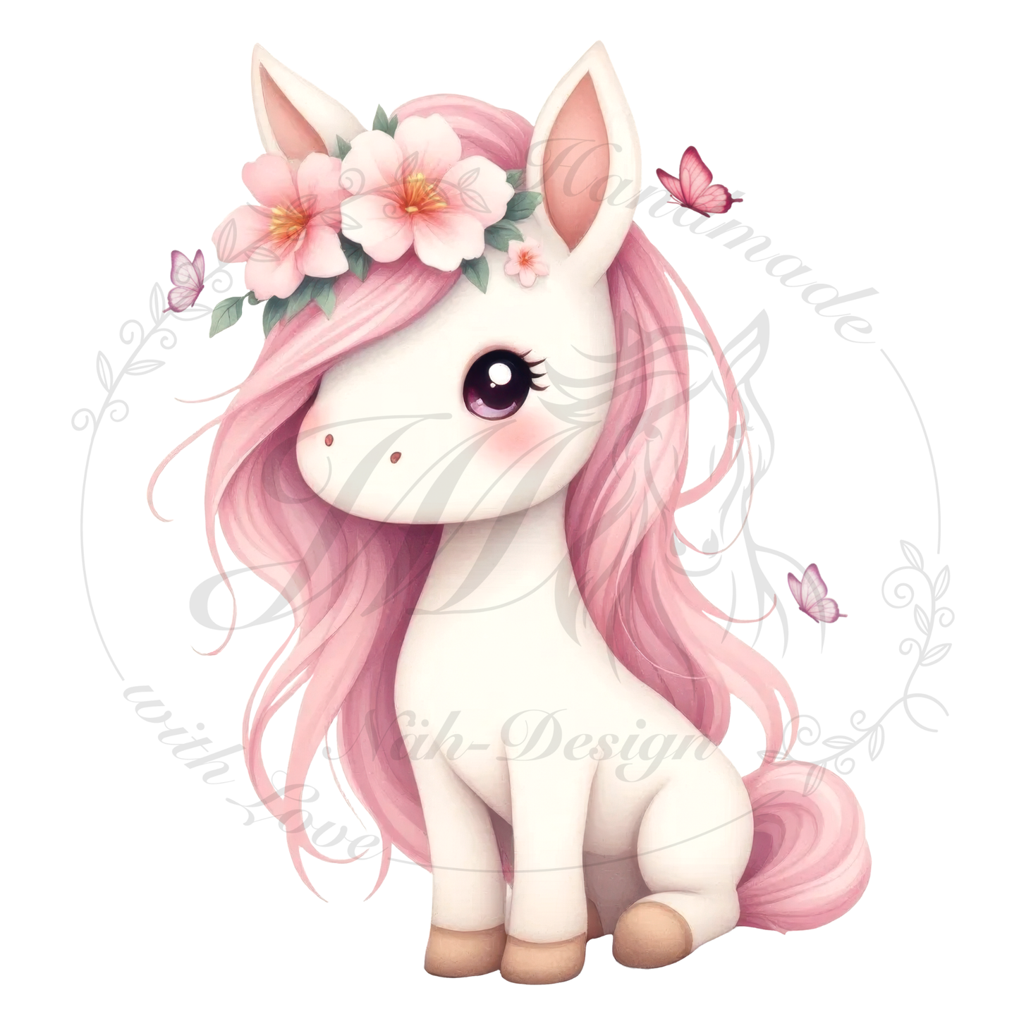 Bügelbild Flower pony