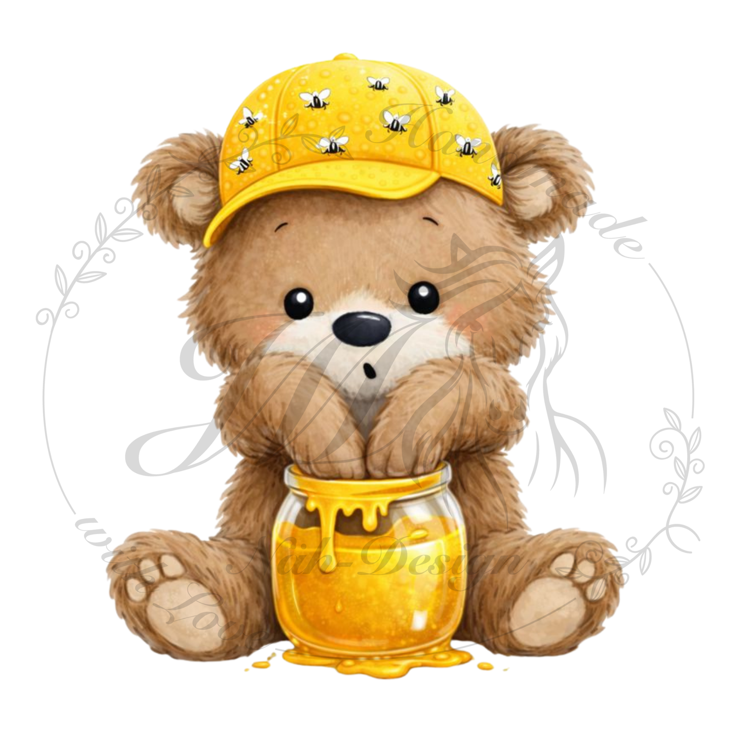 Bügelbild Honigbär