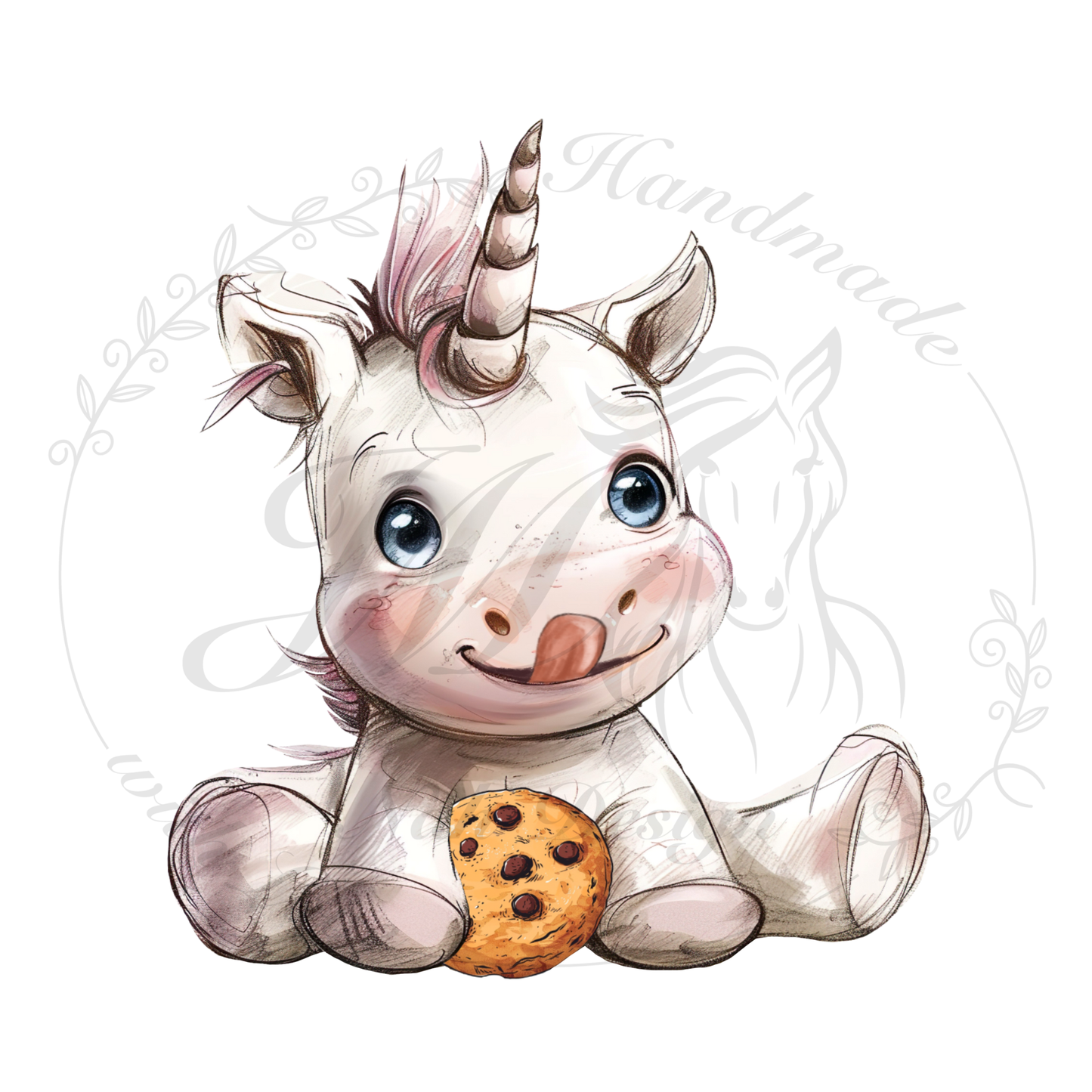 Bügelbild Cookie Love Girl