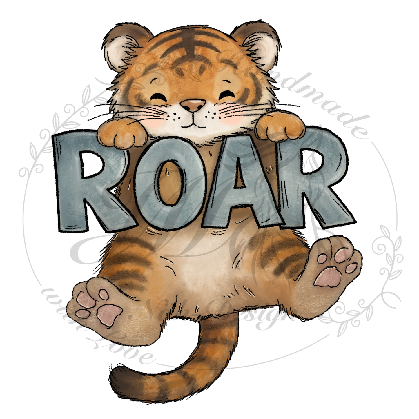 Bügelbild Roar