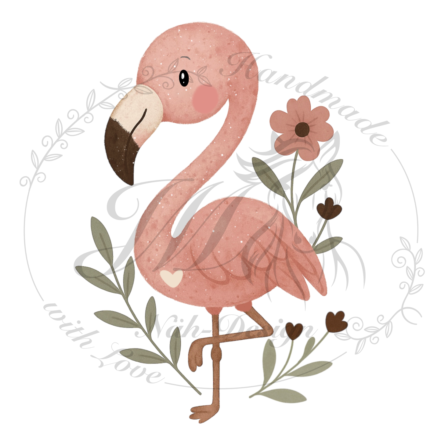 Bügelbild Flamingos