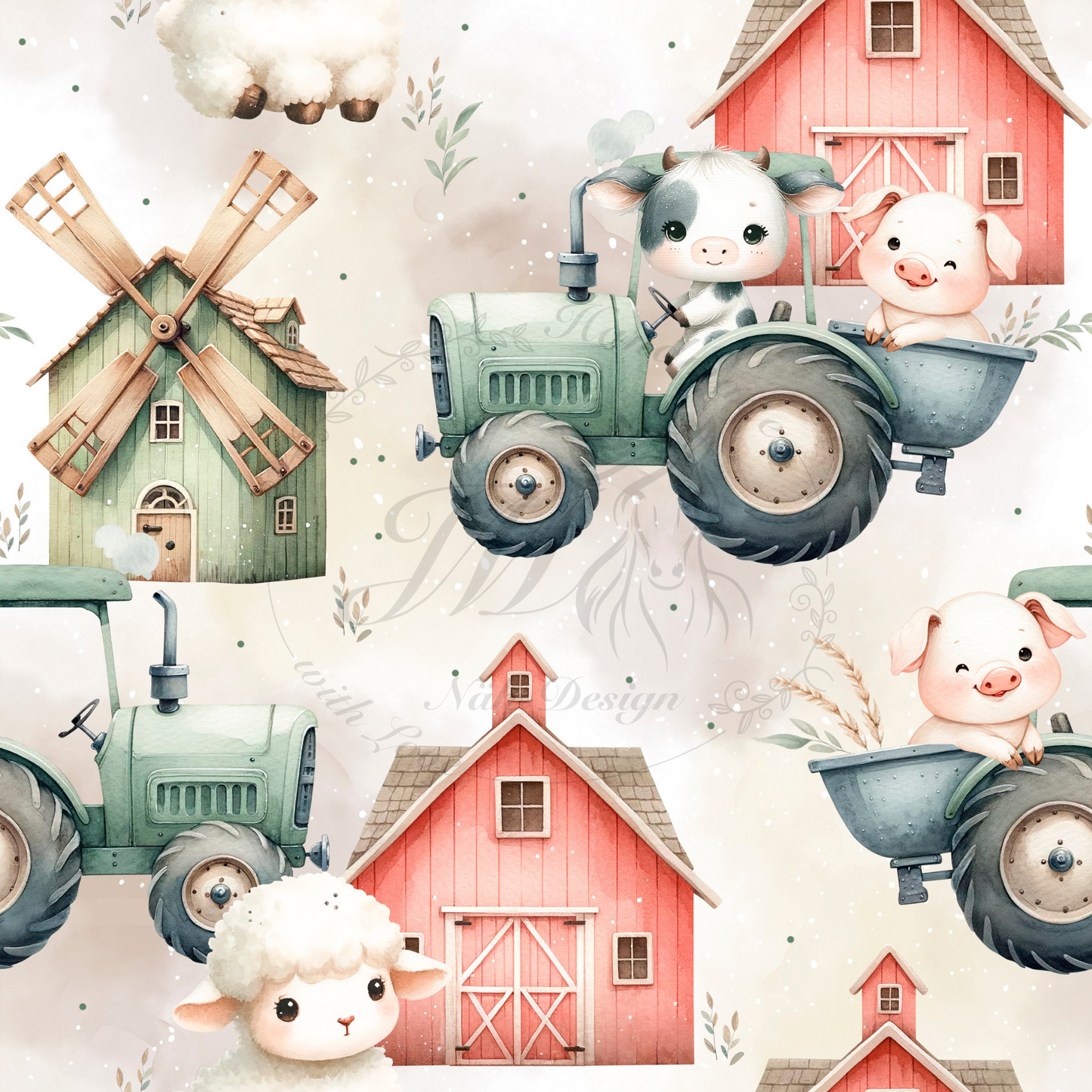 Lagerware - Kleine Farm - 1 Meter Bio Jersey