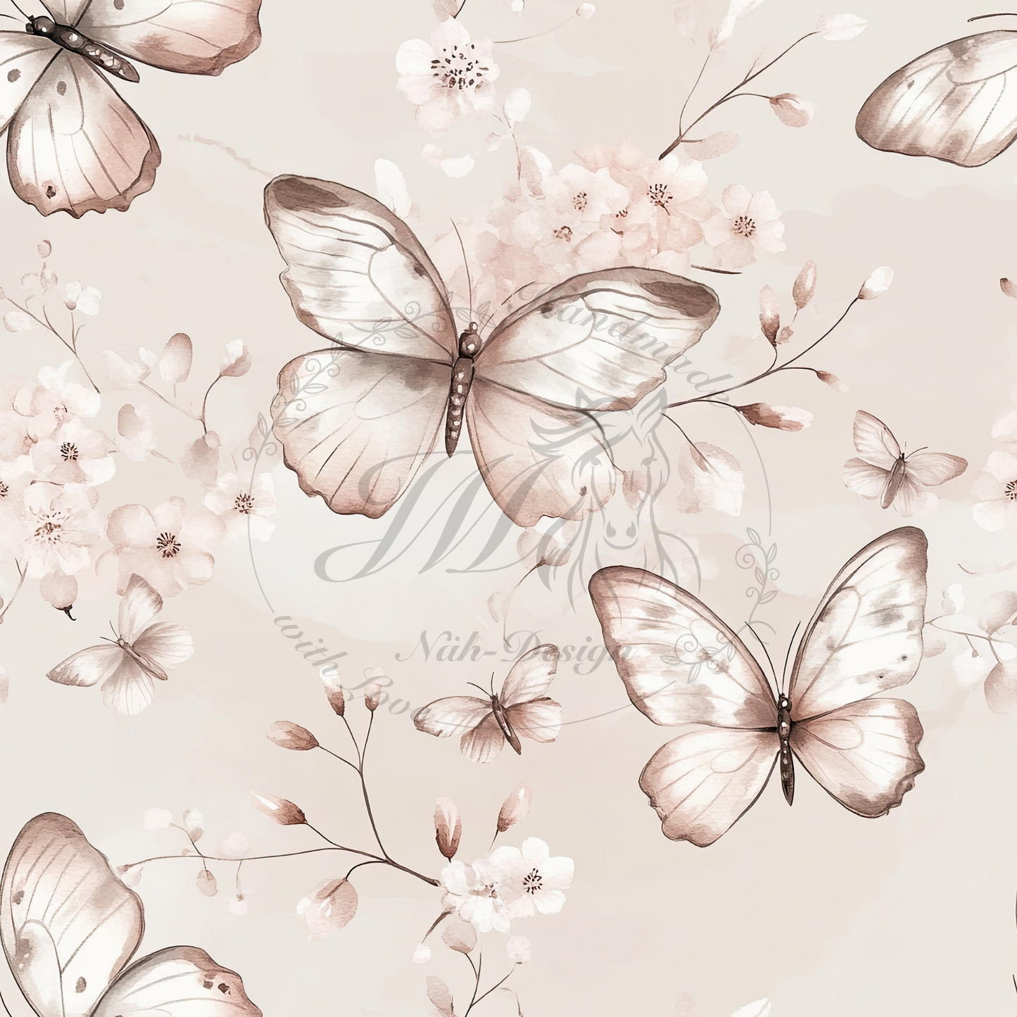 Schmetterlinge beige