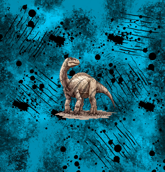 Lagerware - Dino Dude - Panel ca. 50 x 48 cm - Bio French Terry