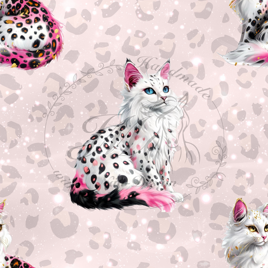 Lagerware - Leo cat - 0,45 Meter Bio French Terry