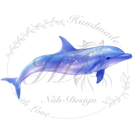 Bügelbild Glowing dolphin