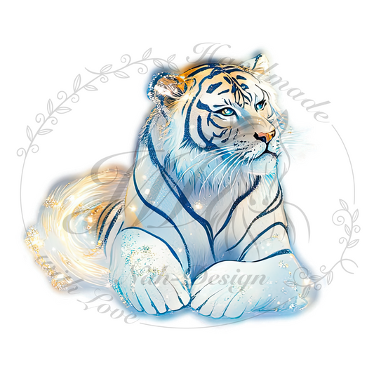 Bügelbild Sparkling tiger