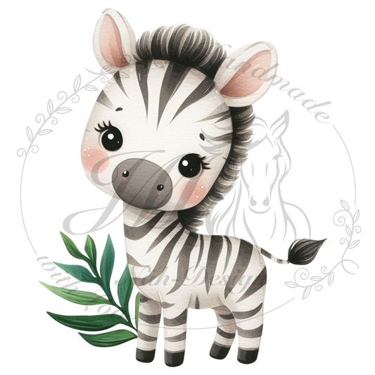 Bügelbild Sweet Zebra