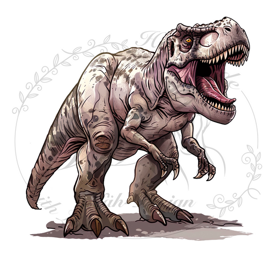 Bügelbild Dino Dude