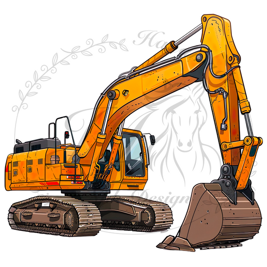 Bügelbild Achtung Baustelle