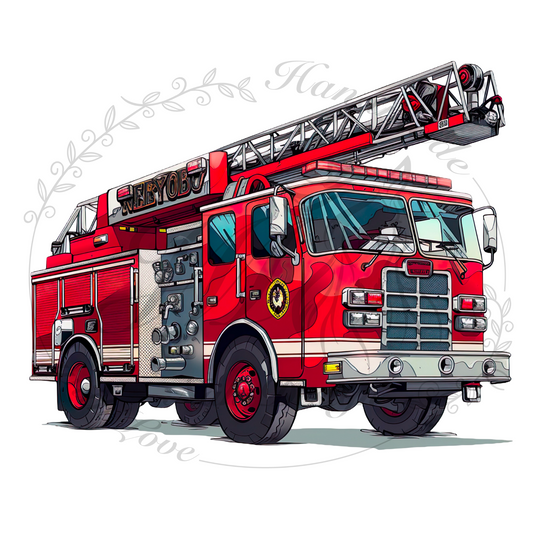 Bügelbild Fire Fighter