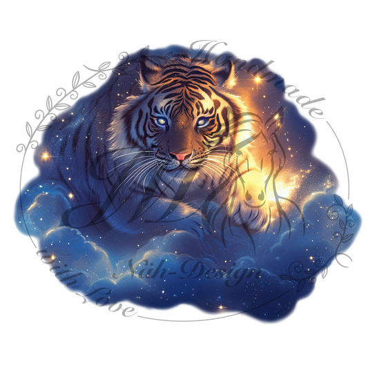 Bügelbild Shining tiger