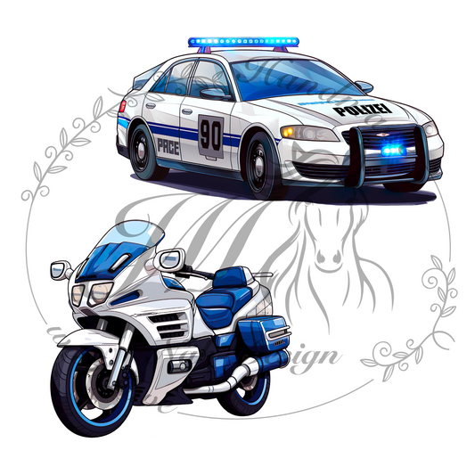 Bügelbild Polizei