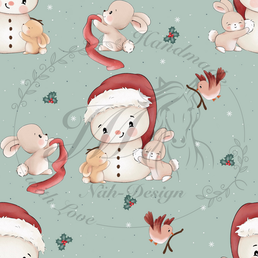 Häschen im Winterglück