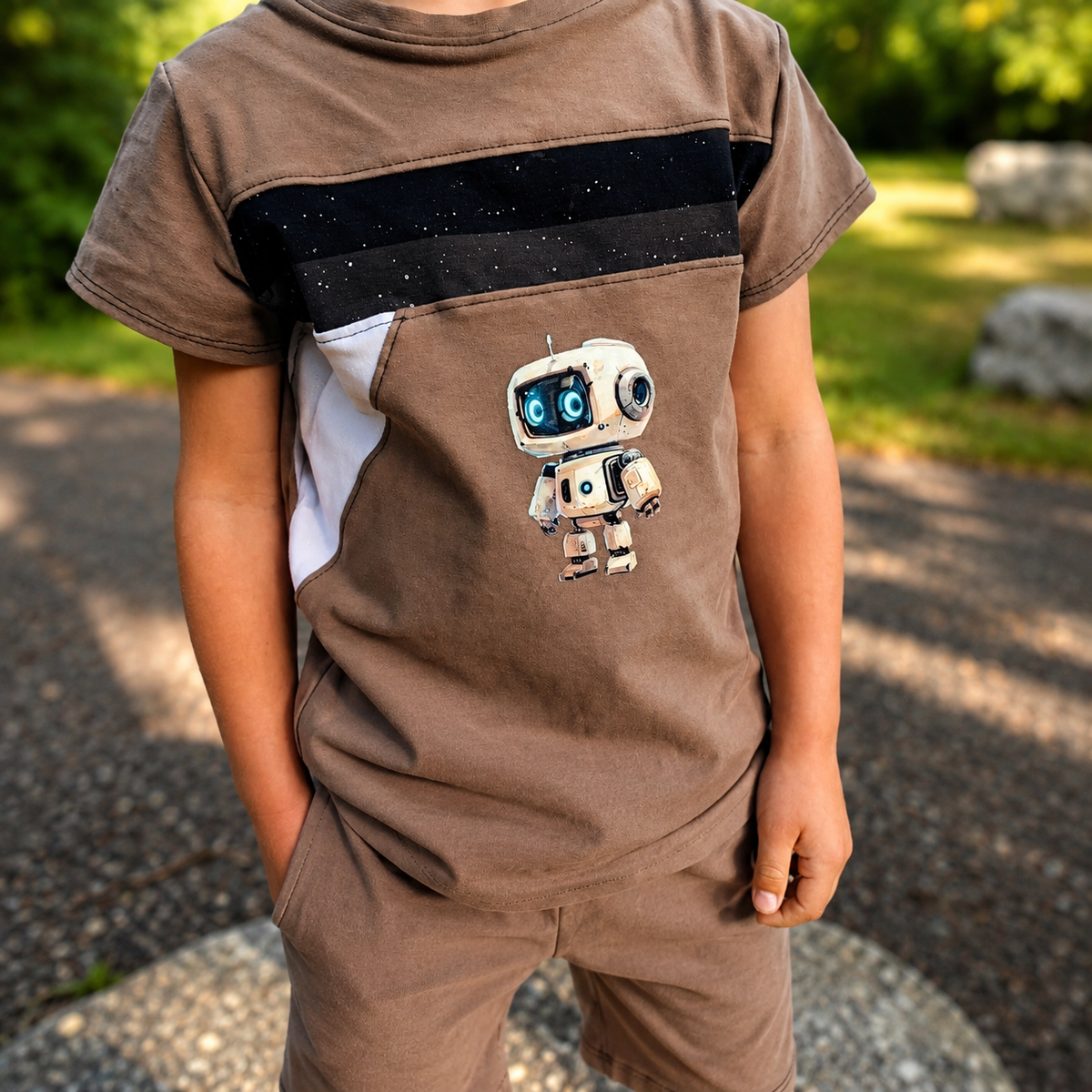 Bügelbild Little robots