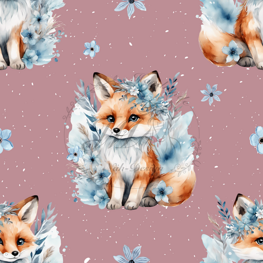 Boho Blumen Fuchs - Altrosa