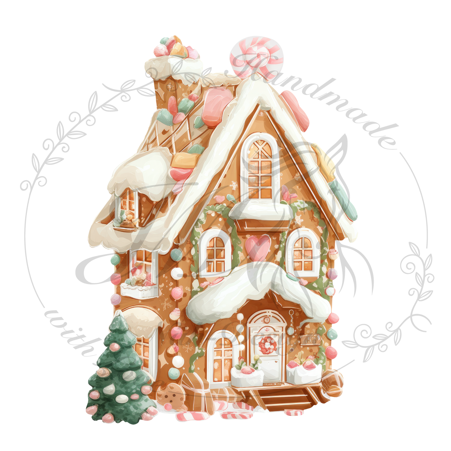 Bügelbild Knusperhaus
