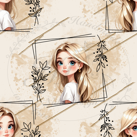 Golden Frame Girl