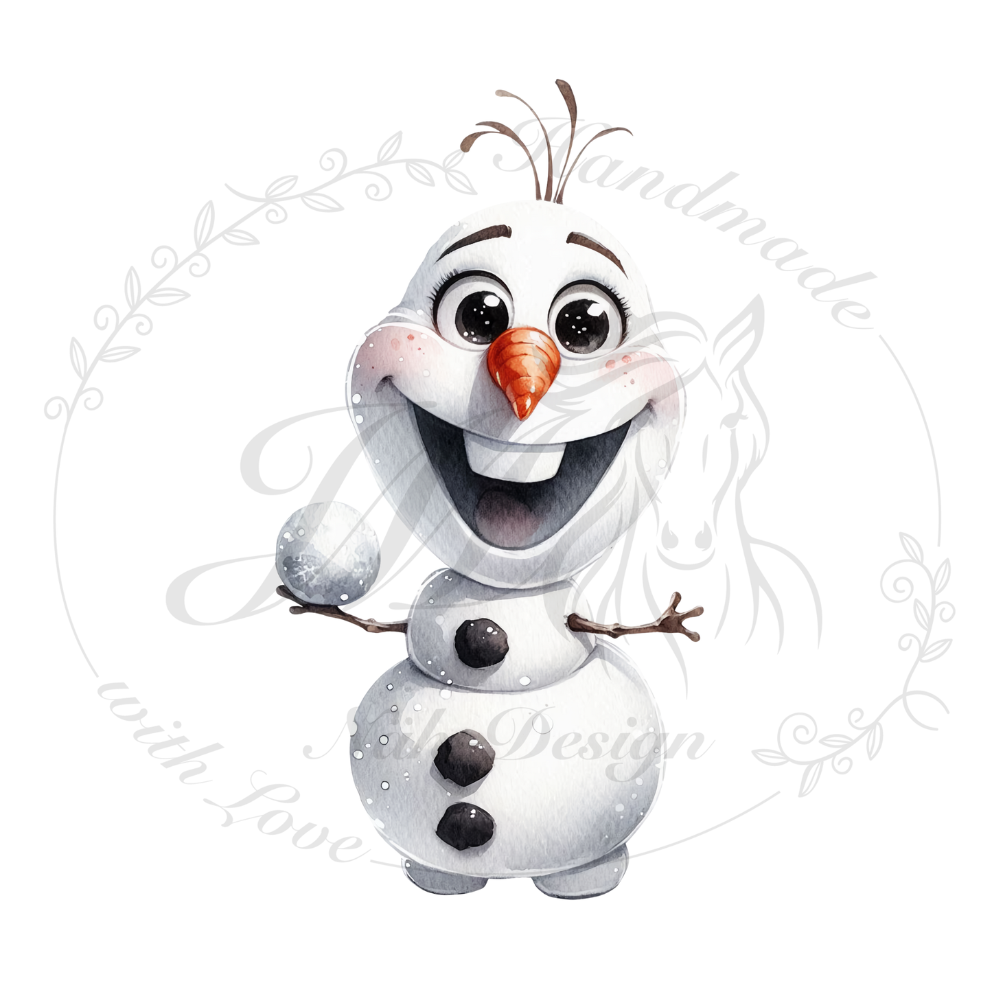 Bügelbild Happy Snow Day