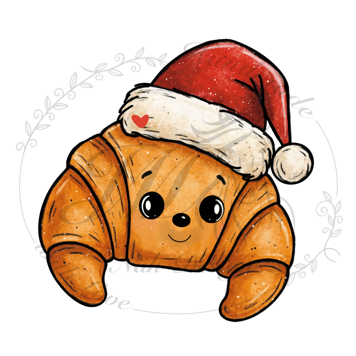 Bügelbild Weihnachtscroissant