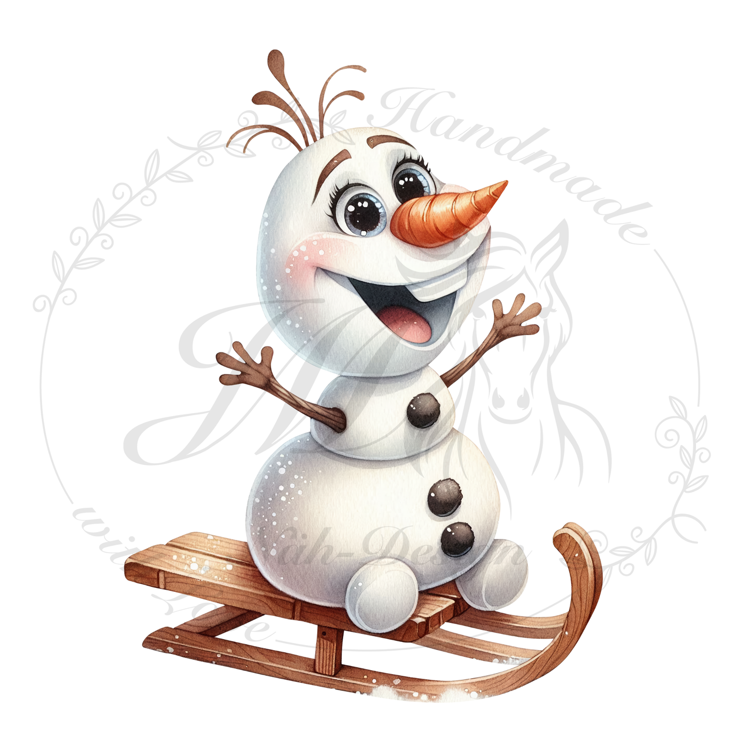 Bügelbild Happy Snow Day