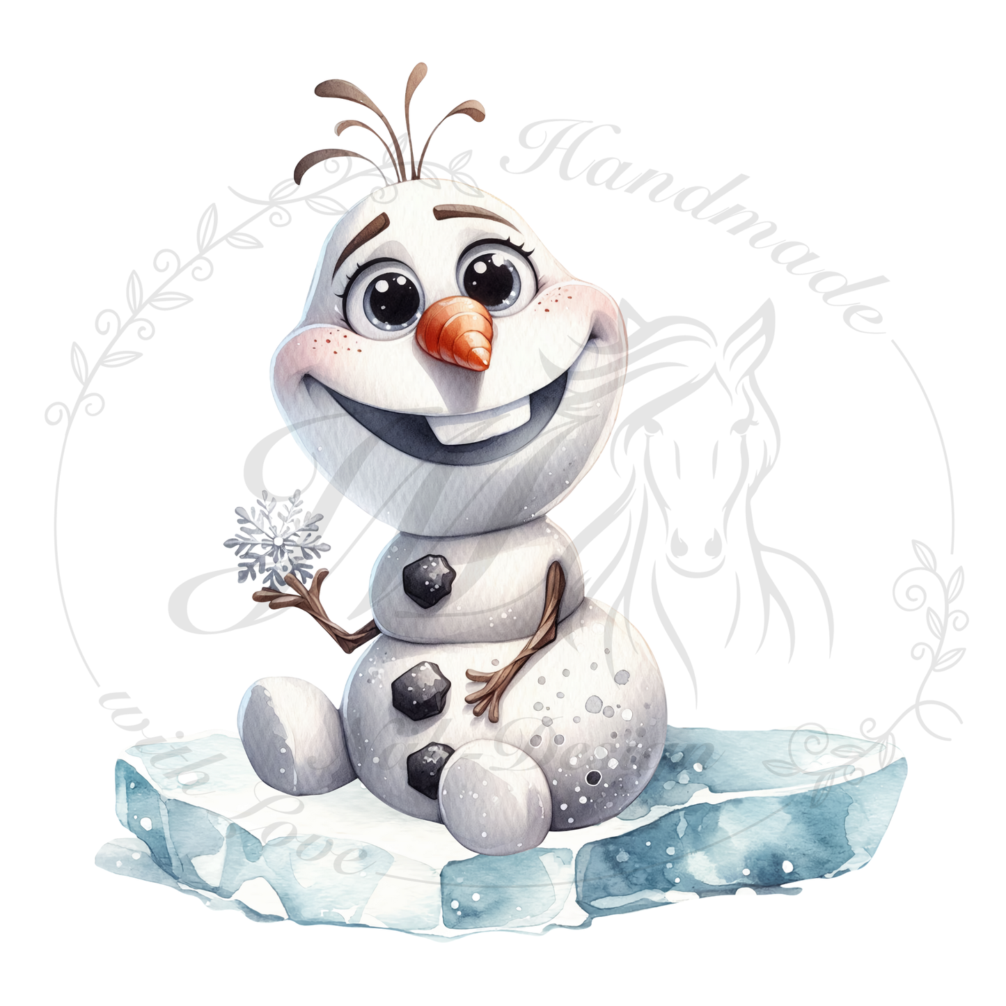 Bügelbild Happy Snow Day